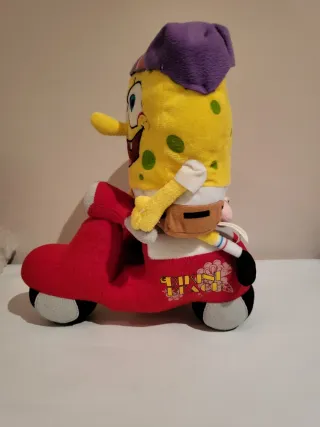 Bob Esponja y Patricio en Moto 35 cm.