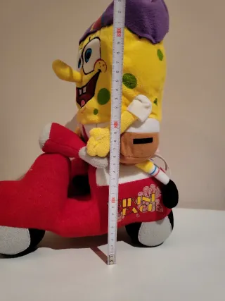 Bob Esponja y Patricio en Moto 35 cm.