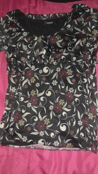 Blusa MOOD floreale nera taglia M