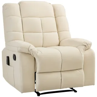 Sillón Reclinable Masaje 8 Puntos Beige