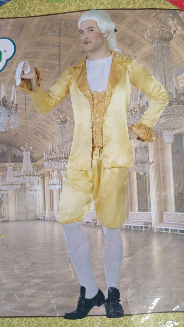 Disfraz Cortesano Barroco Hombre Talla M/L Nuevo