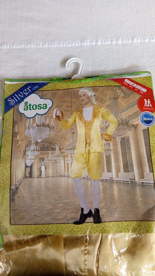 Disfraz Cortesano Barroco Hombre Talla M/L Nuevo