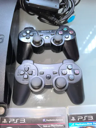 Consola PS3 Negra con Mandos, Micrófonos y Juegos