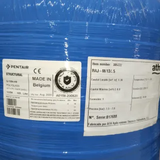 Filtro descalcificación azul