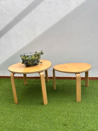 Mesas de centro de madera y metal