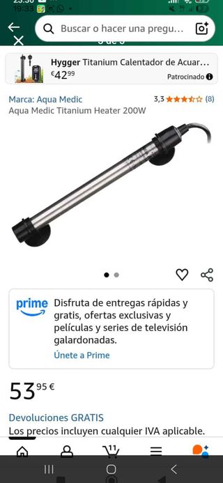 Calentador de acuario