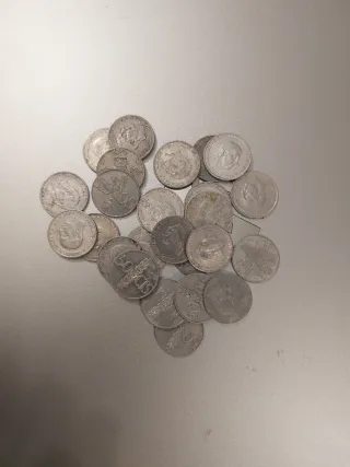 25 monedas 50 cts Franco 1966