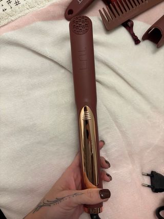 Piastra professionale TUFT marrone/oro