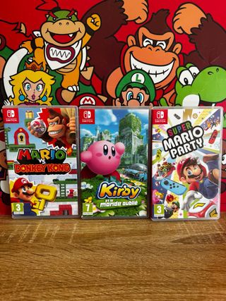 Juegos Nintendo Switch: Mario, Kirby y Party