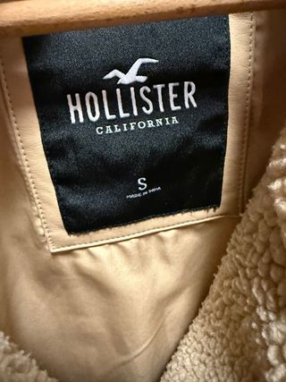 Chaqueta Hollister Beige Borreguito
