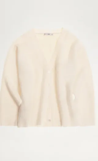 Cárdigan efecto pelo suave