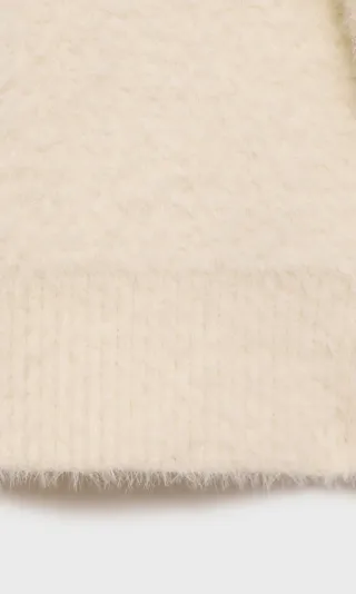 Cárdigan efecto pelo suave