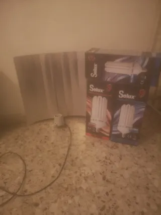 Armario de cultivo 120x120x200 + foco + 2 bombilla