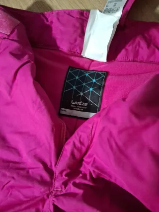 Pantalón de esquí rosa con tirantes