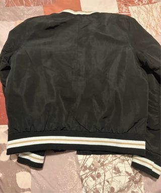 Chaqueta Bomber Stradivarius Mujer Negra