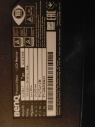 Monitor BenQ 24” LED Full HD – HDMI – Excelente