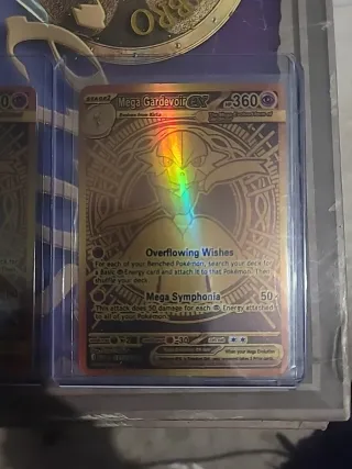2 Cartas Pokémon Mega Gardevoir EX Doradas