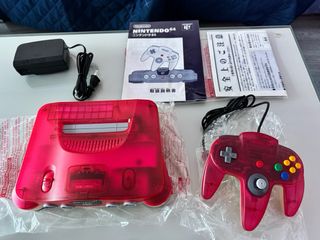 Nintendo 64 Rosa Transparente N64 Jap