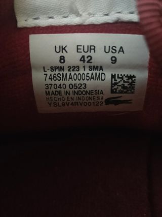 Zapatillas Lacoste Talla 42
