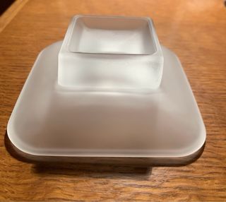 Portasapone in vetro satinato