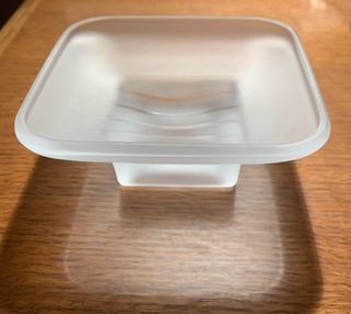 Portasapone in vetro satinato