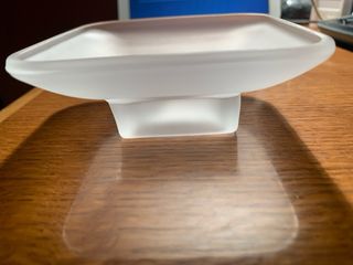 Portasapone in vetro satinato