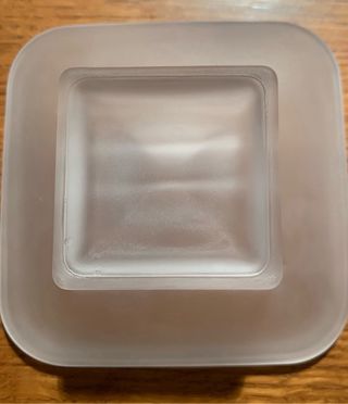 Portasapone in vetro satinato