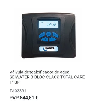 Cabezal descalcificador automático