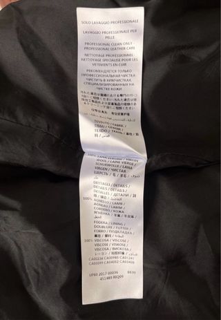 Chaqueta McQ Alexander McQueen Negra