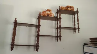 Estantería antigua madera palilleria