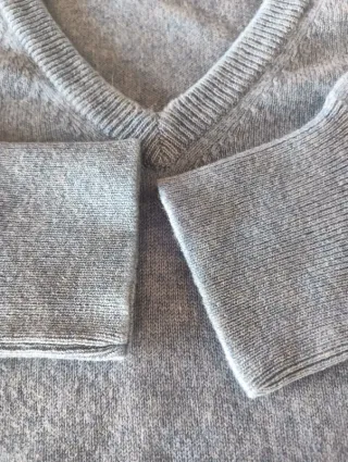 Maglione Celeste 100% Cashmere più regalo maglione