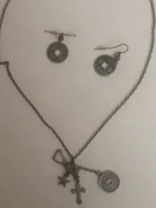 Conjunto Pendientes y Colgante Estilo Hippie