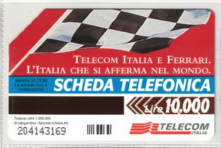 Schede Telef. "FERRARI, l'Italia che si afferma"