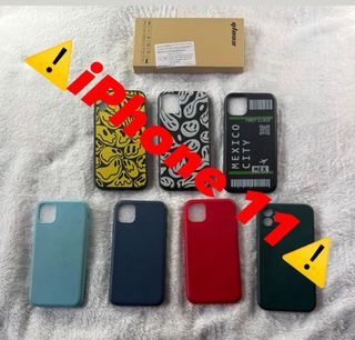 Lote 7 Fundas iPhone 11 + 3 Cristales Templados