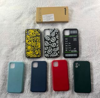 Lote 7 Fundas iPhone 11 + 3 Cristales Templados