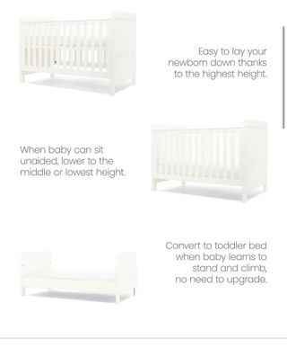 Cuna convertible en cama infantil Incluye colchon