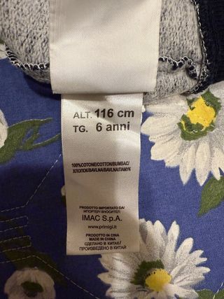 Felpa Primigi 6 anni Londra City