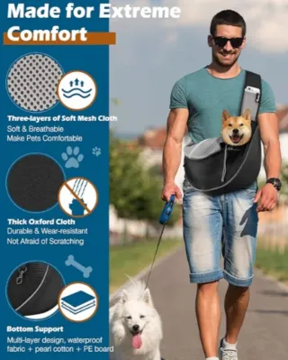 Bolso bandolera para perros pequeños
