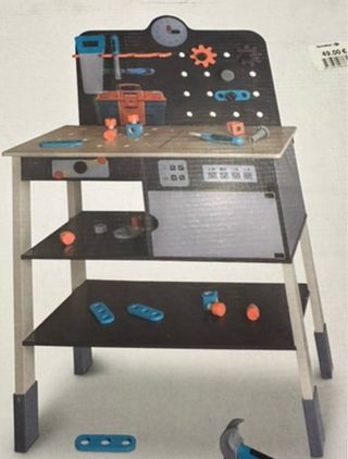 Banco de herramientas infantil de madera