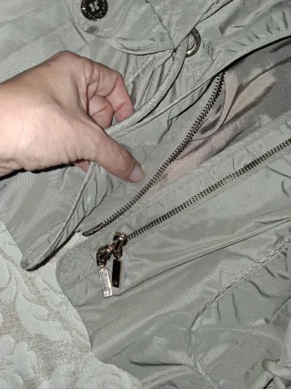 Chaqueta tipo gabardina Purificación García verde