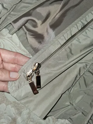 Chaqueta tipo gabardina Purificación García verde