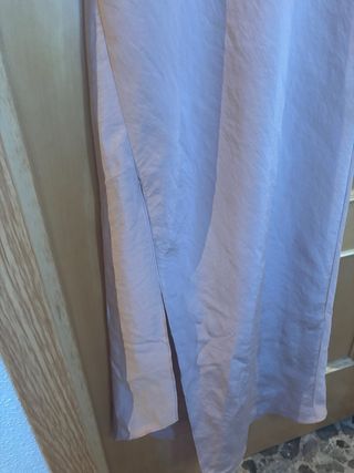 Vestido lencero rosa nude