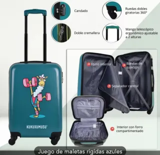 Set 3 Maletas Kukuxumusu