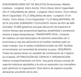 Set 3 Maletas Kukuxumusu