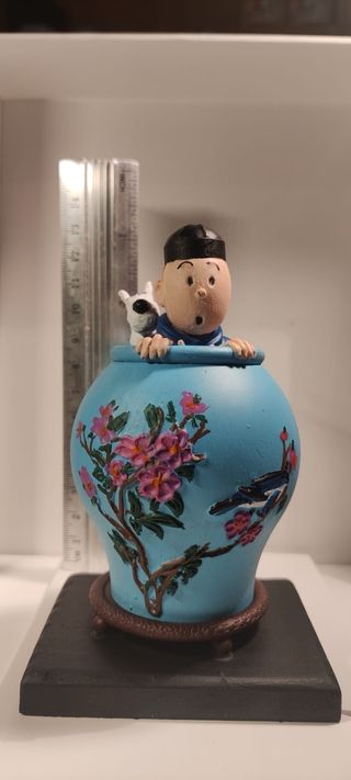 Figura Tintín Resina ABS Pintada a Mano