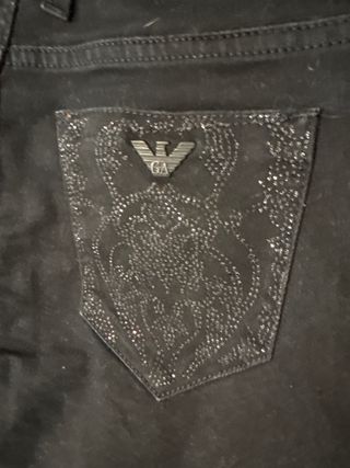 Pantalón Armani Negro Talla 26 (equivale a 36 EU)