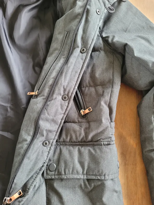 Chaquetón Zara gris hombre
