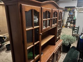 Mueble Bar Madera y Cristal