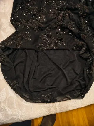 Vestido fiesta Pura Vida negro lentejuelas