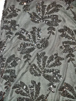 Vestido fiesta Pura Vida negro lentejuelas